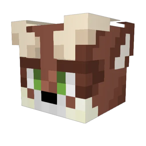 null_r Minecraft avatar head, 3D render