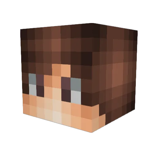 nullbauchgefuehl Minecraft avatar head, 3D render