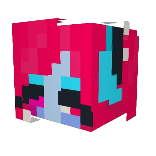nullity_ Minecraft avatar head, 3D render