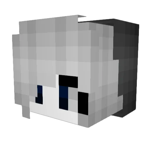 nullkb Minecraft avatar head, 3D render