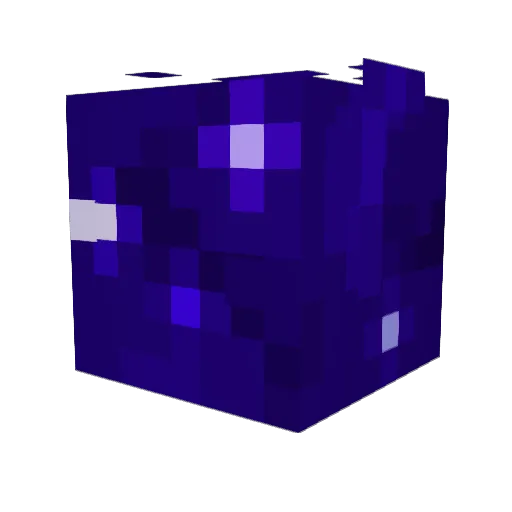 nullless Minecraft avatar head, 3D render