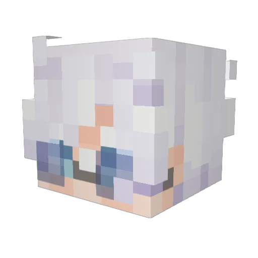nullm00n Minecraft avatar head, 3D render