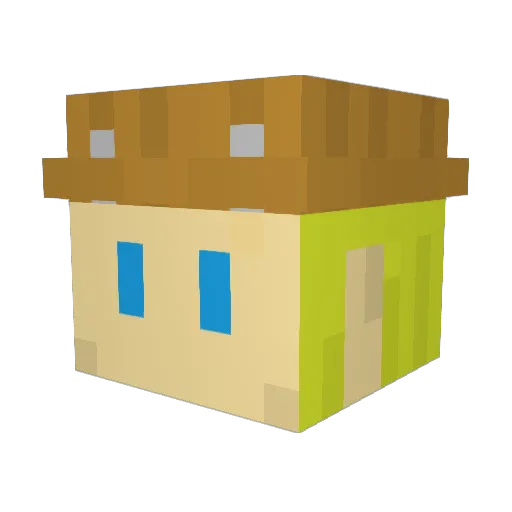 nullnull0126 Minecraft avatar head, 3D render