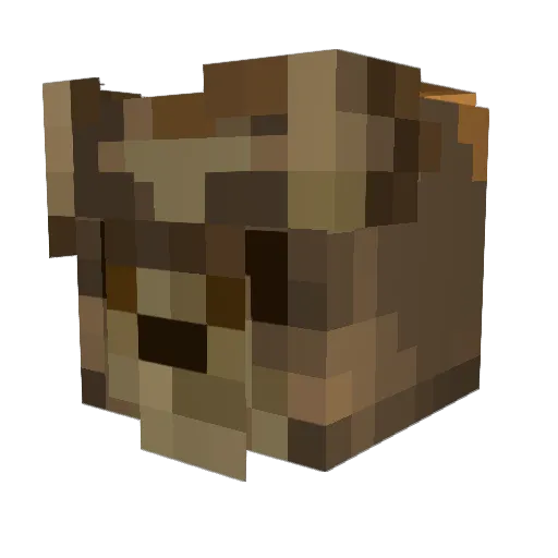 nullpy Minecraft avatar head, 3D render