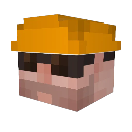 nullroutte Minecraft avatar head, 3D render