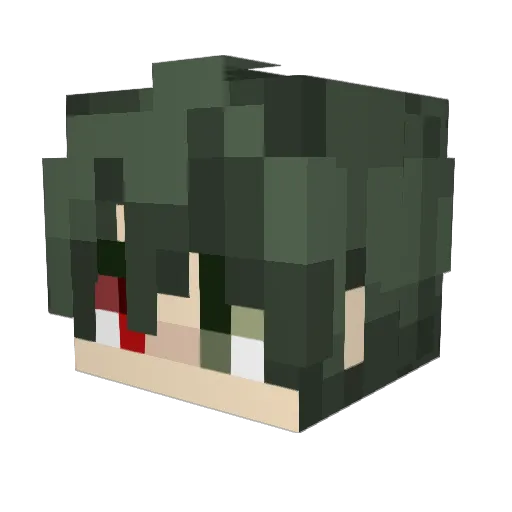 nullsample Minecraft avatar head, 3D render