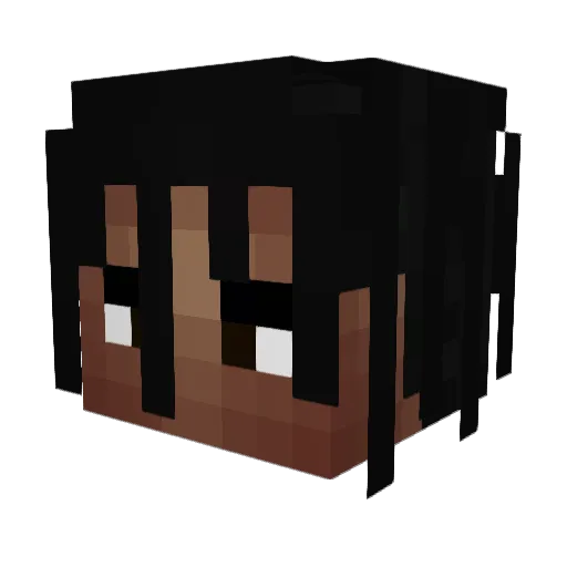 nullsex Minecraft avatar head, 3D render
