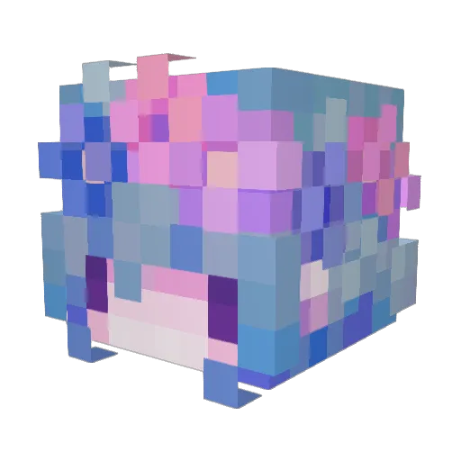 nulut Minecraft avatar head, 3D render