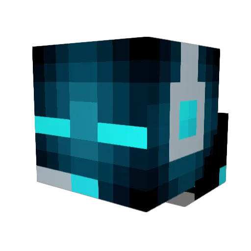 num1234 Minecraft avatar head, 3D render