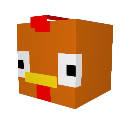 numa3431 Minecraft avatar head, 3D render