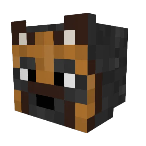 numba1terror Minecraft avatar head, 3D render