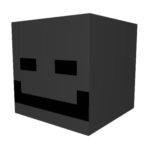 number9 Minecraft avatar head, 3D render