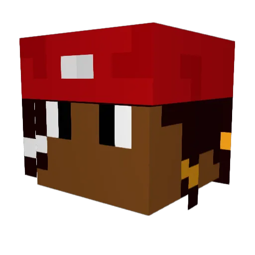 numgums Minecraft avatar head, 3D render