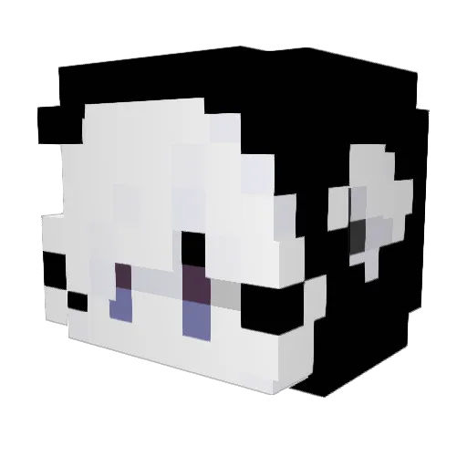numist Minecraft avatar head, 3D render