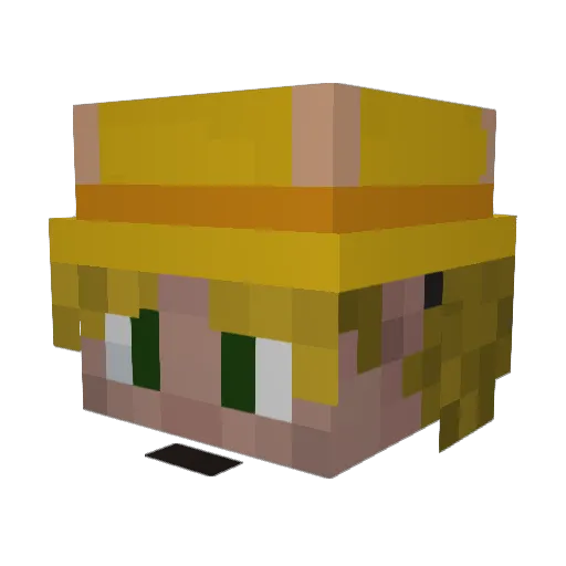 nummis9 Minecraft avatar head, 3D render