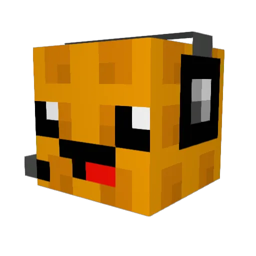 numnumgod Minecraft avatar head, 3D render