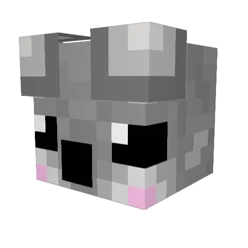 numtheory Minecraft avatar head, 3D render