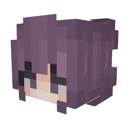 nun0318 Minecraft avatar head, 3D render