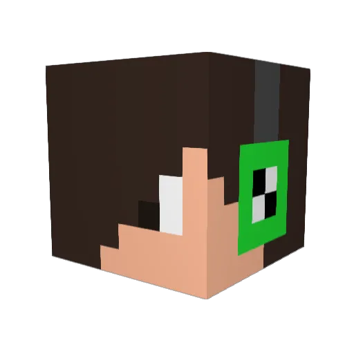 nunchuck2013 Minecraft avatar head, 3D render