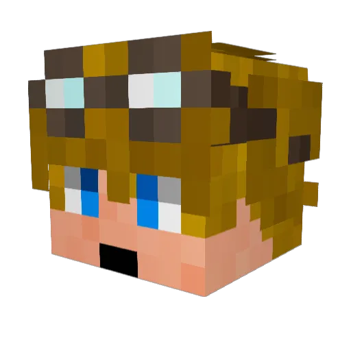 nuneszinFLAME Minecraft avatar head, 3D render