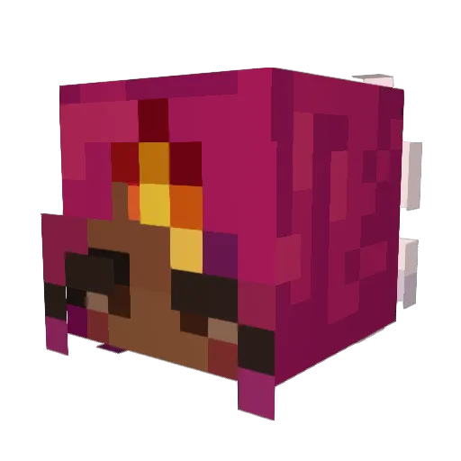 nunimao Minecraft avatar head, 3D render