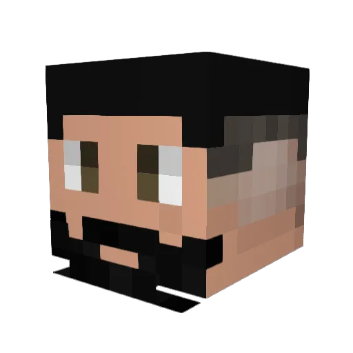 nuniromero Minecraft avatar head, 3D render