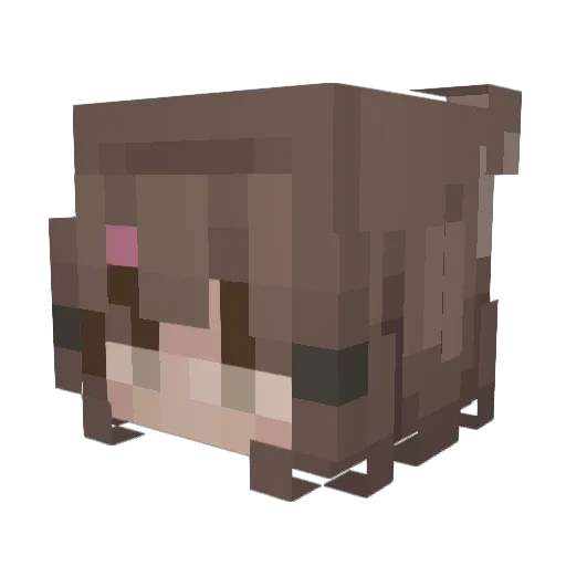 nunnery Minecraft avatar head, 3D render