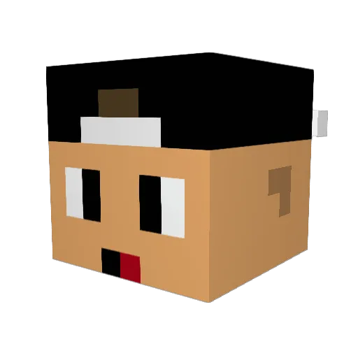nunof17 Minecraft avatar head, 3D render