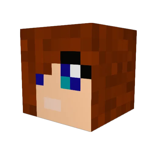 nunyabuisness Minecraft avatar head, 3D render