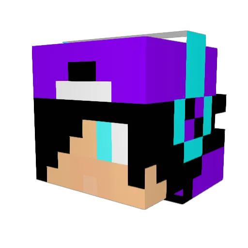nuo_frost Minecraft avatar head, 3D render