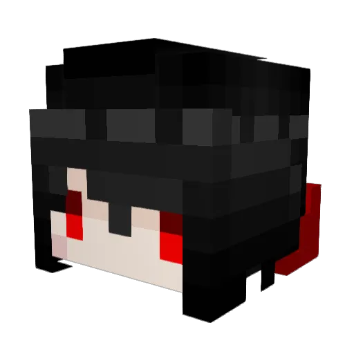 nuoshkaier Minecraft avatar head, 3D render