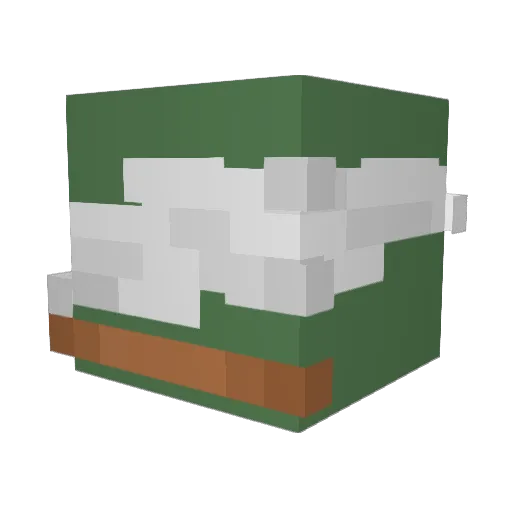 nuotoo Minecraft avatar head, 3D render