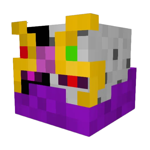 nur1k1c Minecraft avatar head, 3D render