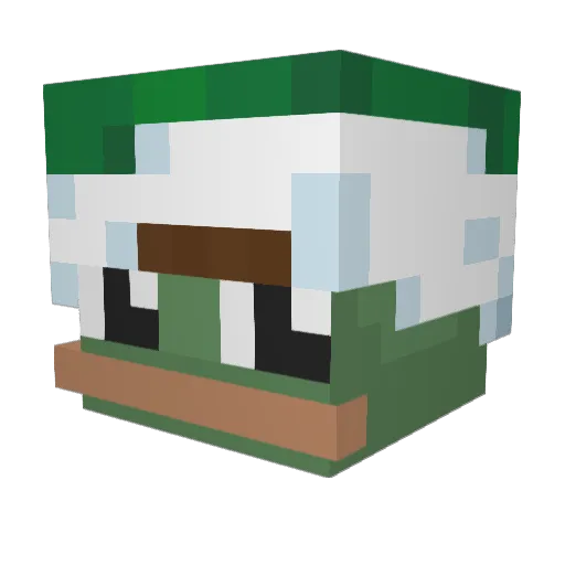 nurungei Minecraft avatar head, 3D render