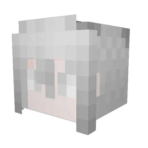 nusiyami Minecraft avatar head, 3D render