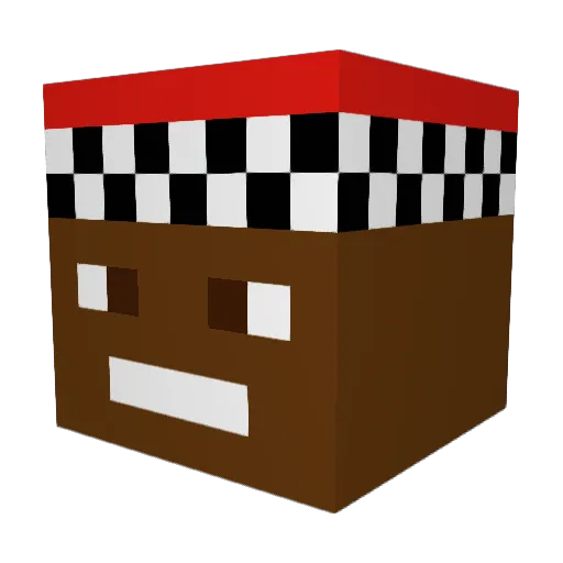 nutalicious_ Minecraft avatar head, 3D render