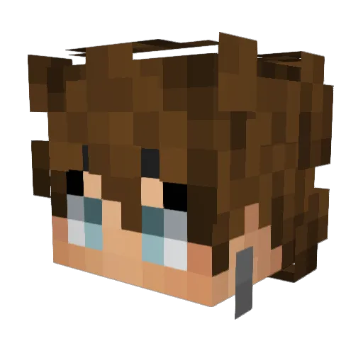 nutcracker82 Minecraft avatar head, 3D render