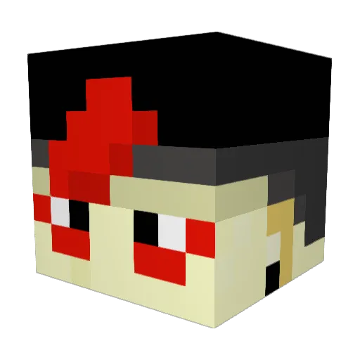 nutelladownpour Minecraft avatar head, 3D render