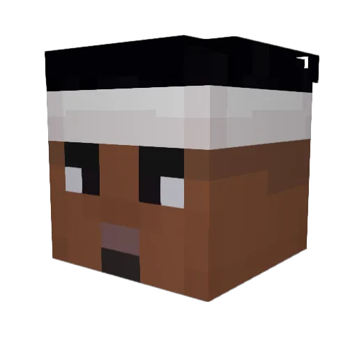 nuth Minecraft avatar head, 3D render