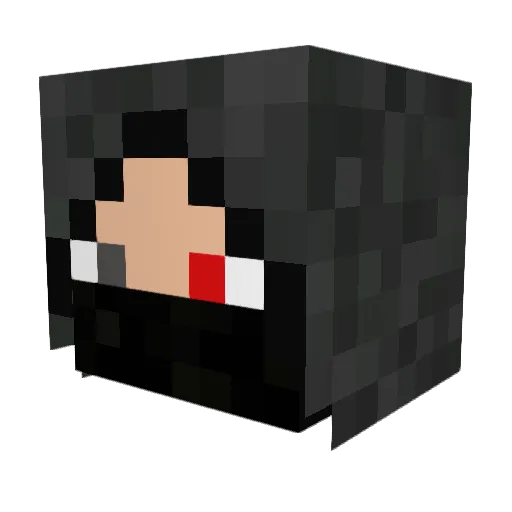 nutoga Minecraft avatar head, 3D render