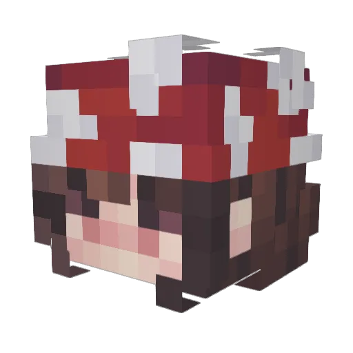 nutria_mf Minecraft avatar head, 3D render