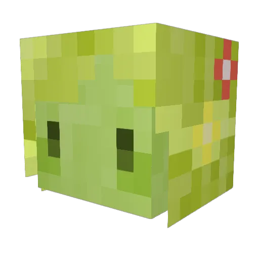 nuttcone Minecraft avatar head, 3D render