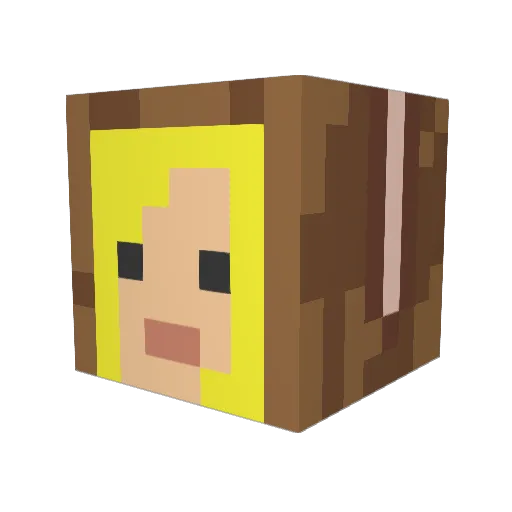 nutty5002 Minecraft avatar head, 3D render
