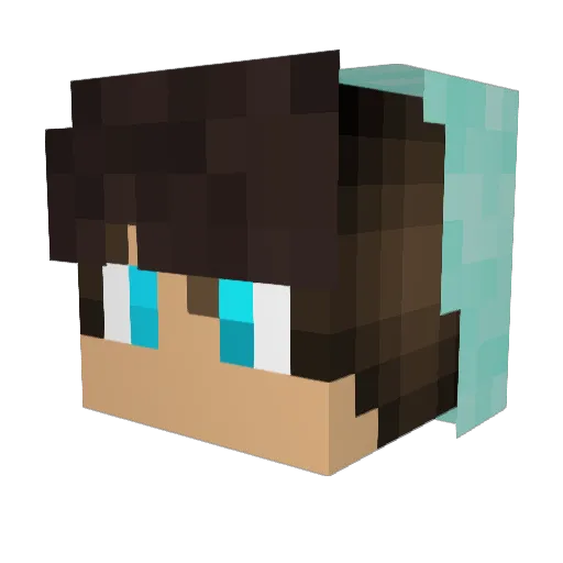 nutty613 Minecraft avatar head, 3D render