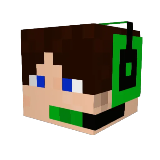 nuttyboy113 Minecraft avatar head, 3D render