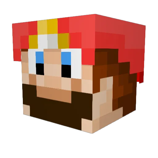 nutzalad Minecraft avatar head, 3D render