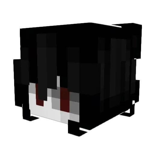 nuuek Minecraft avatar head, 3D render