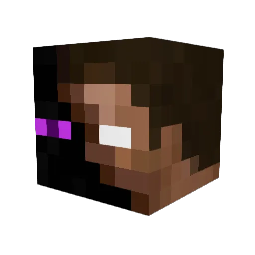 nuva56 Minecraft avatar head, 3D render