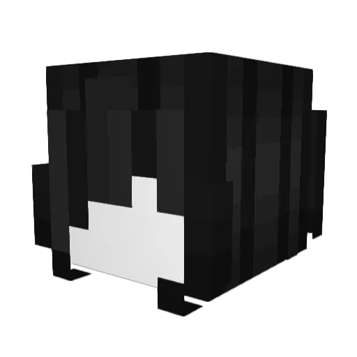 nuvelia Minecraft avatar head, 3D render