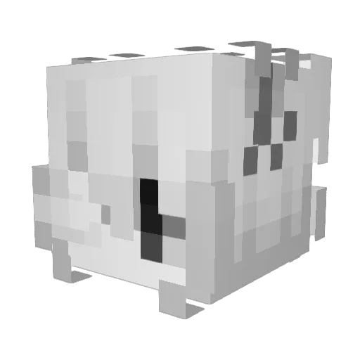 nuvmyn Minecraft avatar head, 3D render